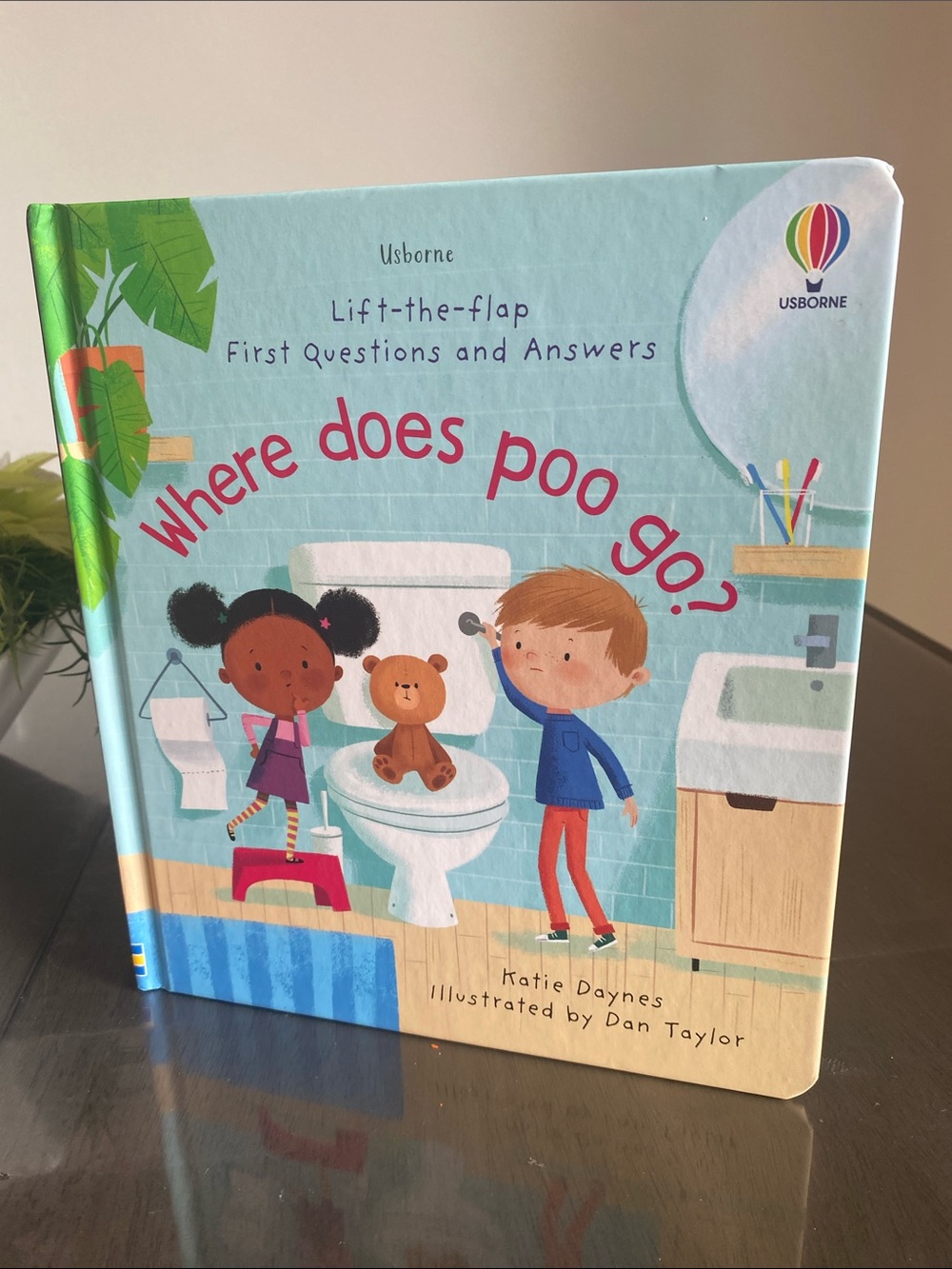 New🌈 Usnborne Lift the Flap Book Where does Poo Go? early learning